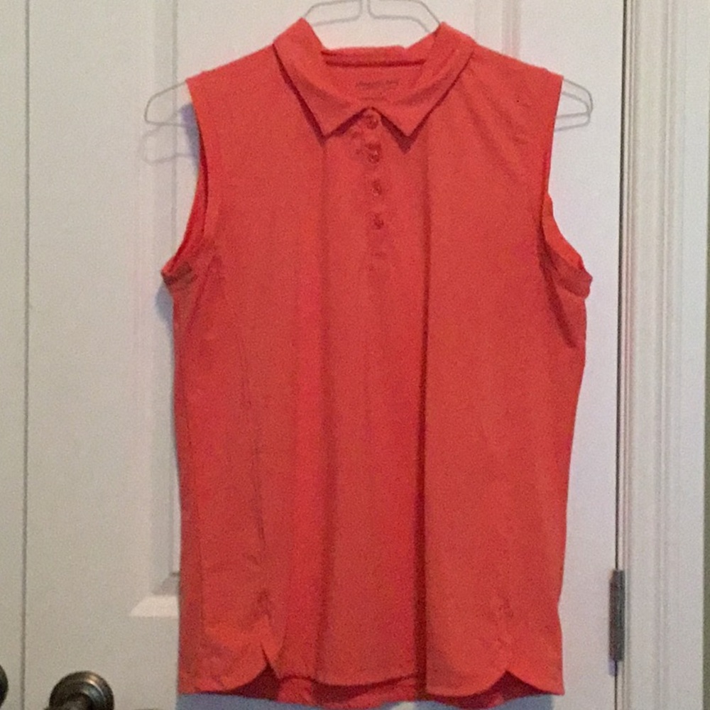 Maggie lane golf shirt. Large.  Coral
